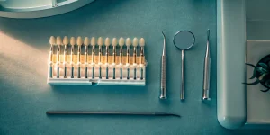 Dental bonding shade guide and tools to determine how much tooth bonding costs.