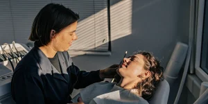 Sedation dentistry West Melbourne FL consultation with an adult patient